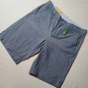 L.L. Bean Women's Size 10 NWT Washed Chino Bermuda Short Chambray Blue